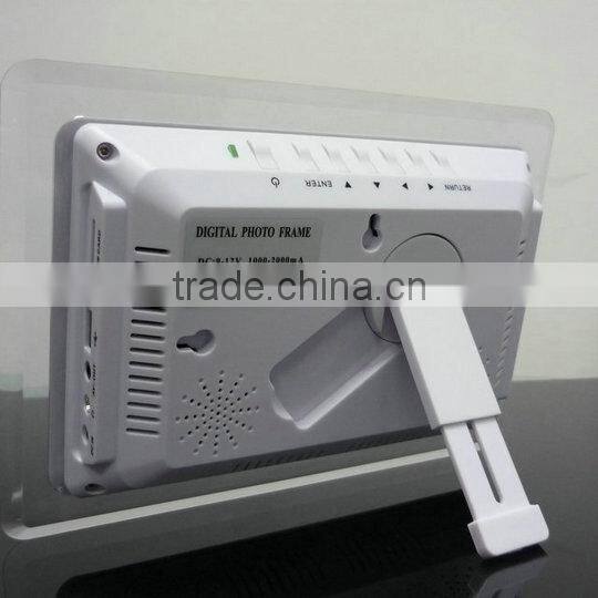 OEM 7 inch HD TFT LCD Digital Photo Frame with Slideshow Transparent Picture Frame Alarm Clock MP3 MP4 Movie Player