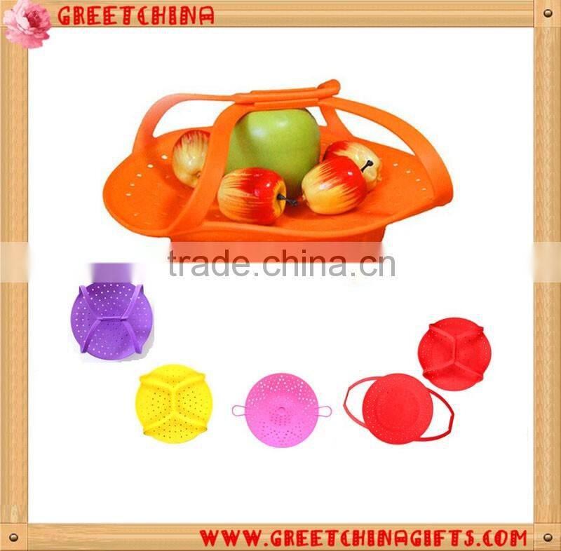 Custom Silicone Food/Vegetable Steamer Cooker Basket For Kitchen Cooking Utensil Tools