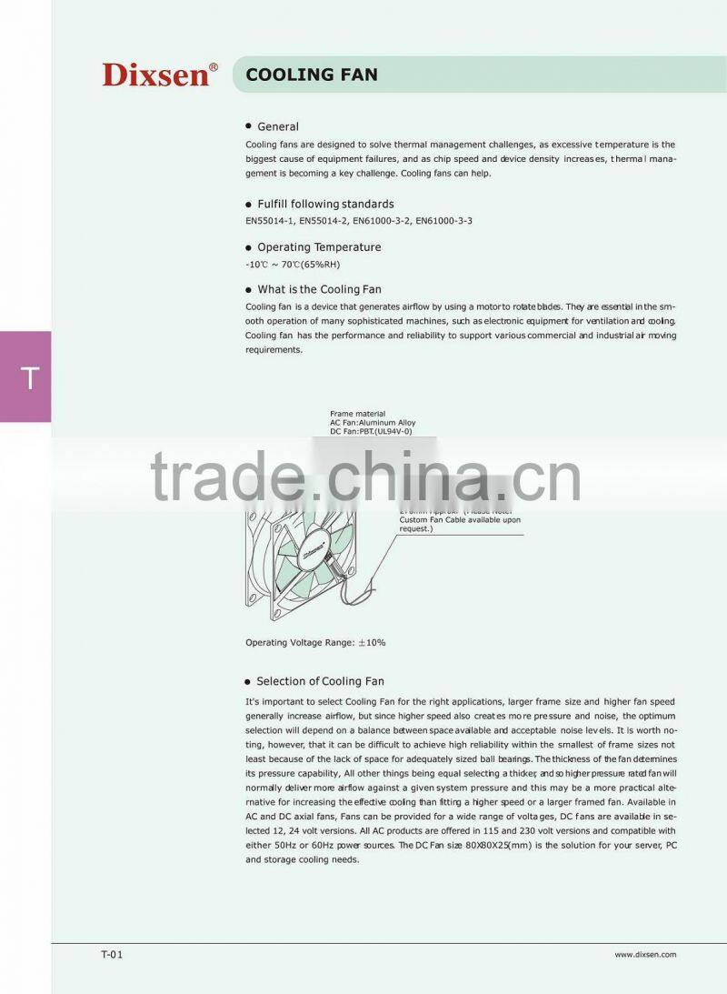 AC Ventilation Fan 120X120X38 115V,230V,380V
