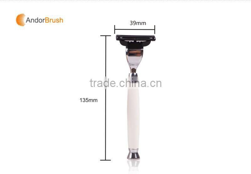 Hot sale silvertip badger hair shaving brush with shaving razor