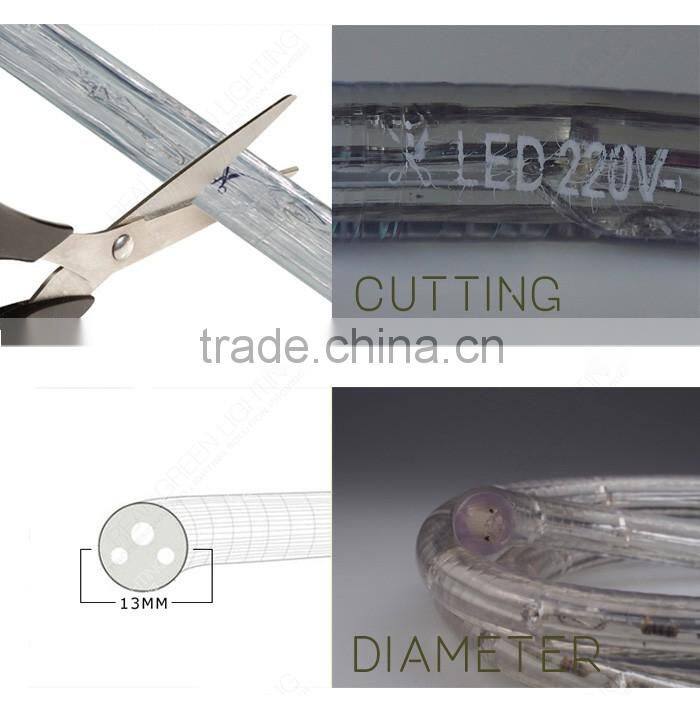 High Output Waterproof 120V LED Rope Light