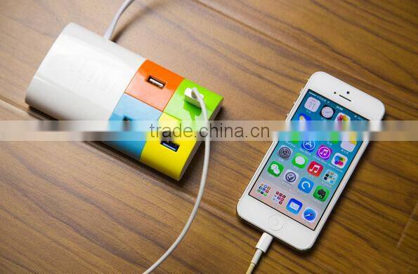 Multi port Coloful wireless charger, USB wireless charger for ipad