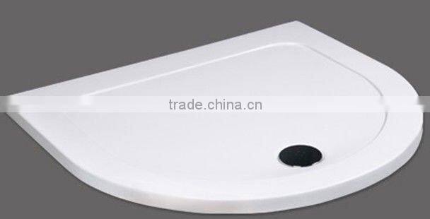 corner enamel steel shower tray with 1200*900*50mm