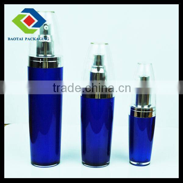 60ml orange color painting /silk printing surface handing cosmetic use empty acrylic lotion bottle with pump