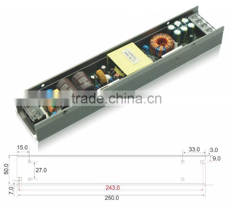 100W 4.1A 12V High efficiency strip type electronic constant voltage led driver