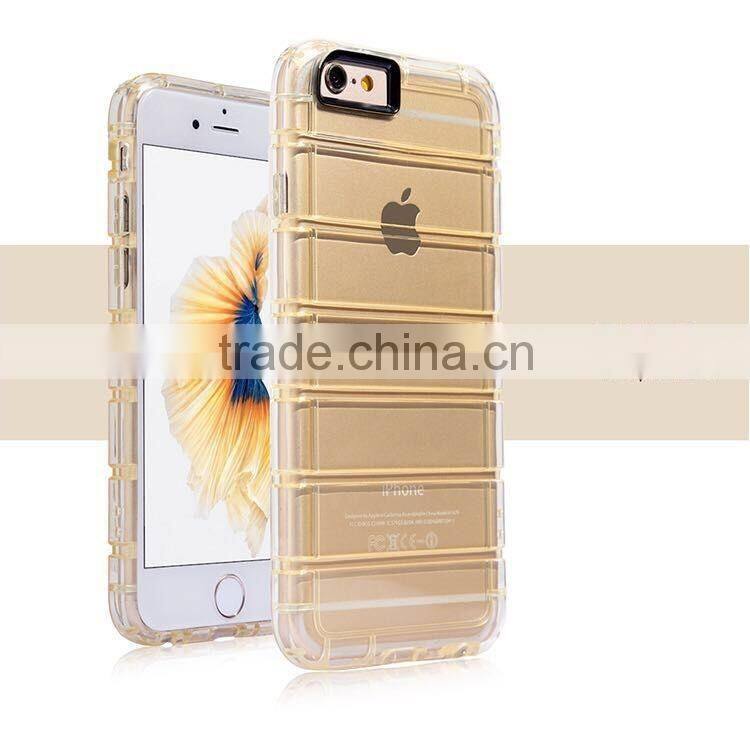 TPU transparent clear shockproof mobile phone case for iphone 6
