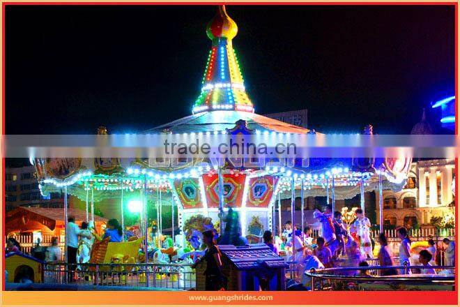 Joyful! luxury outdoor kids fairground carousel ride for sale