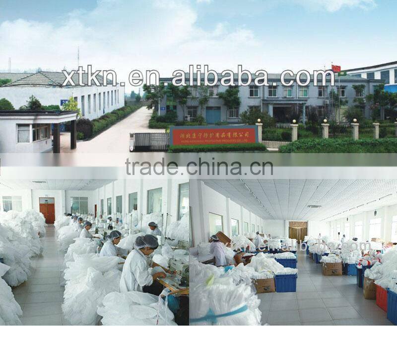 Green disposable pp surgical gown