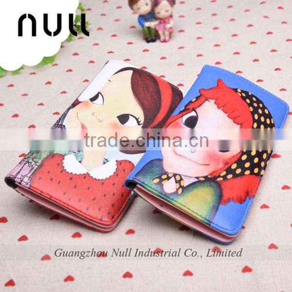 cartoon characteristic printed long hand made wallet for girl