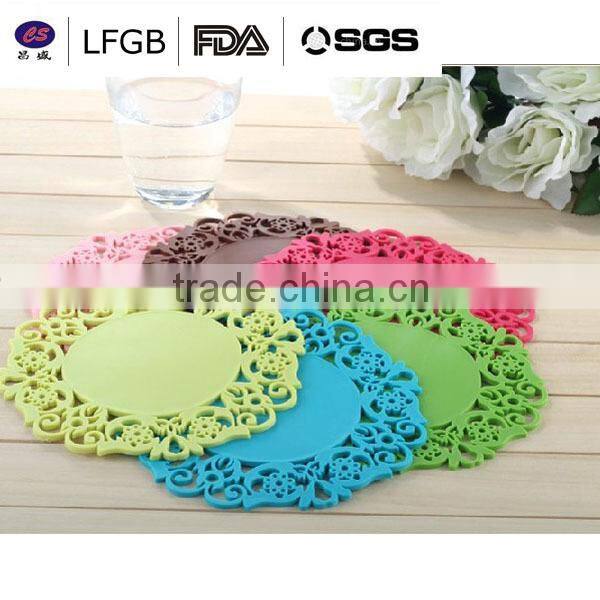 elegant good products popular silicone pot mat&silicone cup mat&anti-slip silicone baking mat