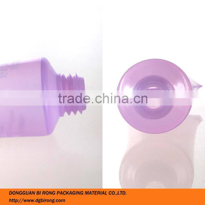Plastic Clear Violet Soothing Lotion Tube Packaging