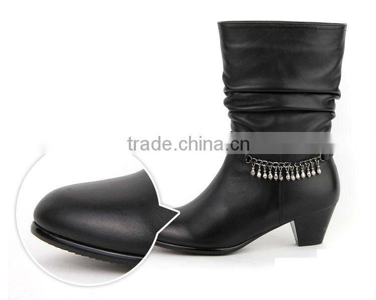 Rubber sole lady shoe boot for your choice