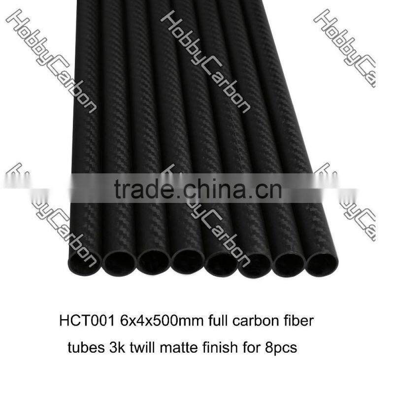 Multirotor / UAV 40*38*500mm 3k Professional Pure Carbon Fiber Twill Matte Weave Round/Square Tube