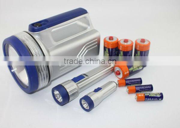LED high power hand lamp and 2pcs flashlight set