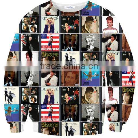 custom 3d cheap wholesale no hood zip up sweatshirts