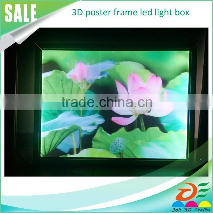 2016 new arrival Light Box Lenticular poster printing