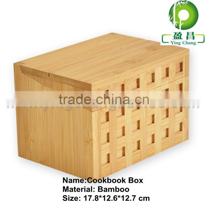 Bamboo bins Trapezoid tea storage box