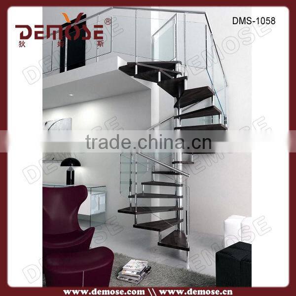 stainless steel staircase design / house steel staircase for small space