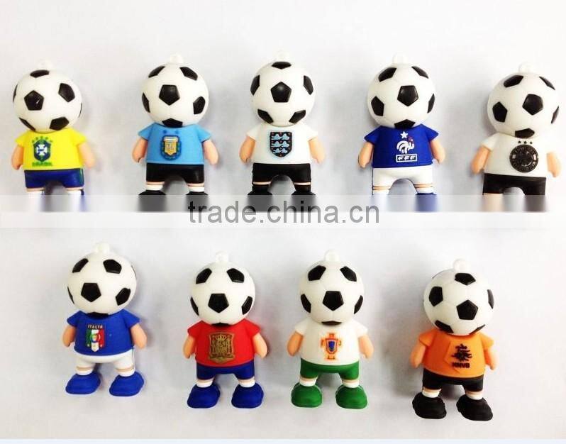 mold design PVC Plastic USB flash drive red green white blue yellow black as gift