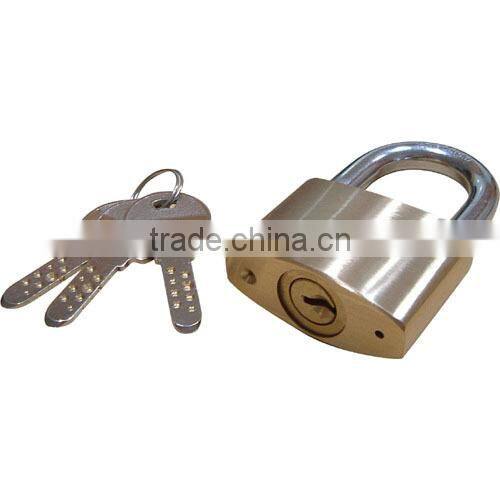 60mm Double Locking Mechanism tunular key brass padlock