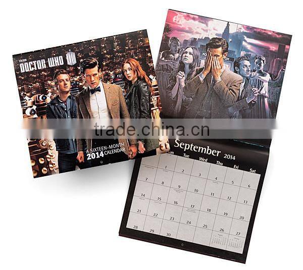 Factory direct custom calendar printing desk calendar 2016