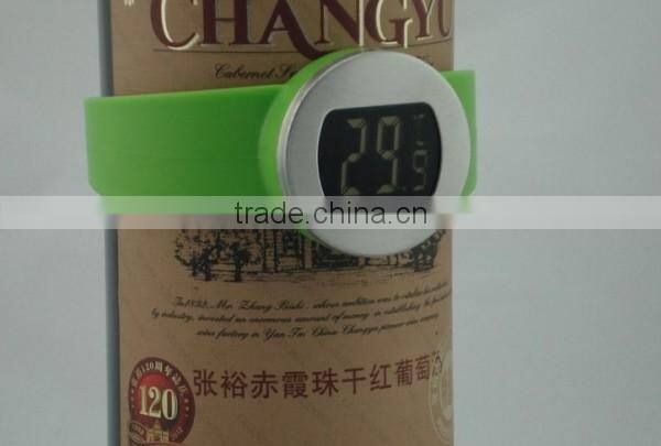 Colorful Watch style LCD Digital Red Wine Thermometer,Digital wine thermomter Trade assurance supplier