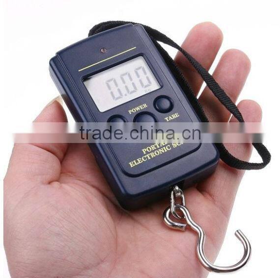 40kg Portable Pocket Digital luggage Scale with strap