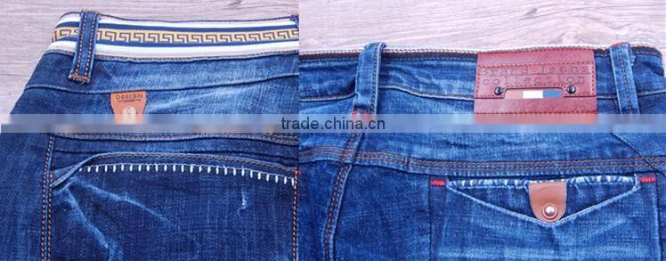 Iron On Delicate Branded Denim Jeans Hat Enamel Metal Real Leather Label Patch