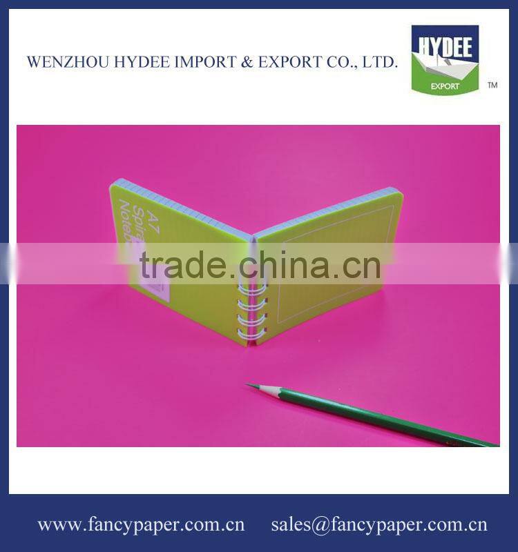 A7 Plastic Cover Spiral Notebook