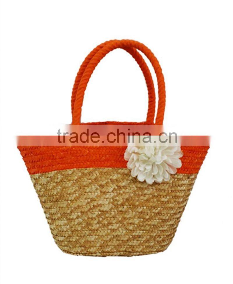 Fashion straw bag/straw basket bag/cheap straw beach bag