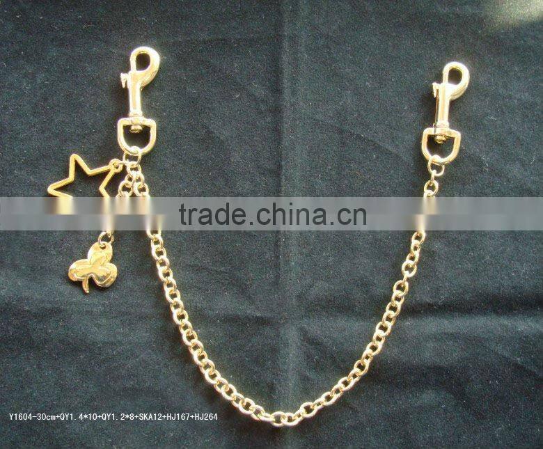 gun metal color chain belt