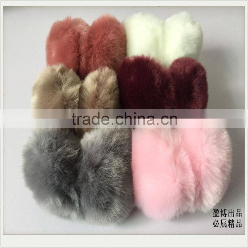 2016 Winter Big Size Faux Fox Fur Earmuffs Ear Muff Artificial Raccon Fur Warm Ear Cover Ladies Earmuffs