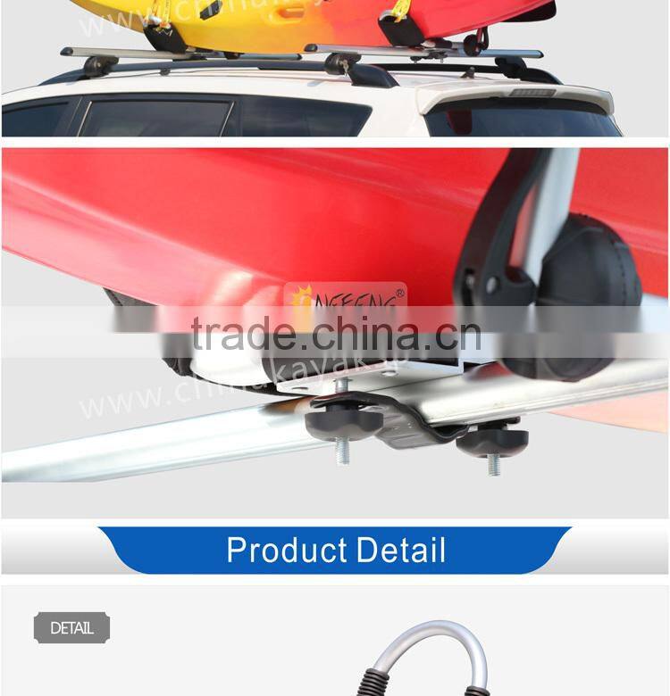 Foldable aluminum kayak rack carrier