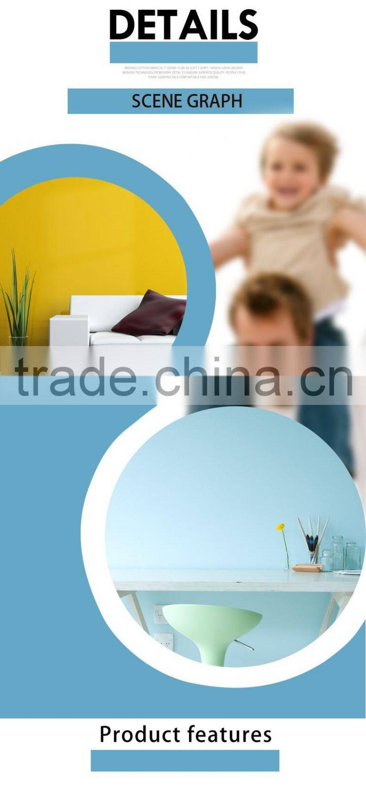 Hot Style and Colors Wall Paints For Mall