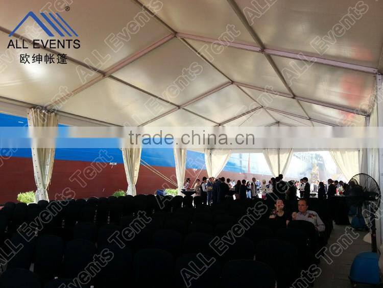 Outdoor party tent with ABS solid walls or glass walls