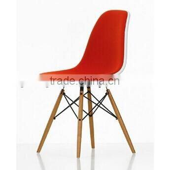 heated lounge foctory direct sale dsw chair with wooden leg dining chair