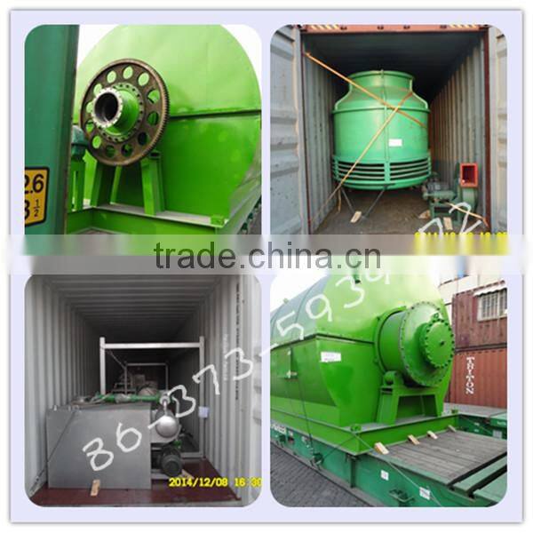 Continuous system scrap rubber oil extraction pyrolysis machines