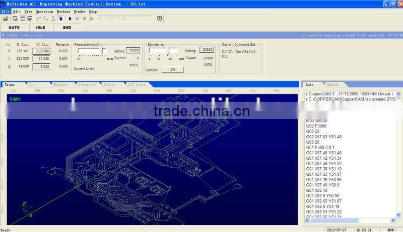 Mini PCB Experiment Router CNC Router DSP Control ZK-3030