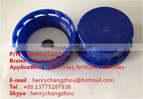 <MICROVENT> PE foam venting cap liner for pesticide