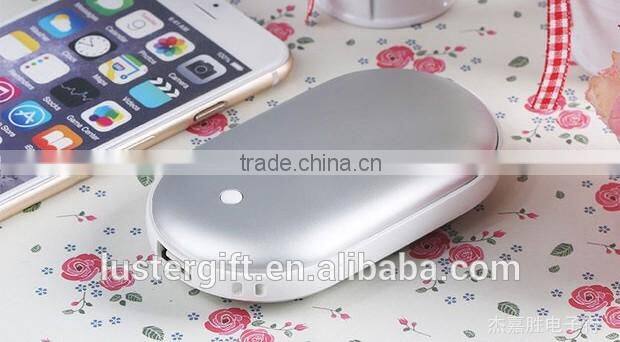 New hot products 5000mAh battery charger with hand warmer Li-polymer battery power bank