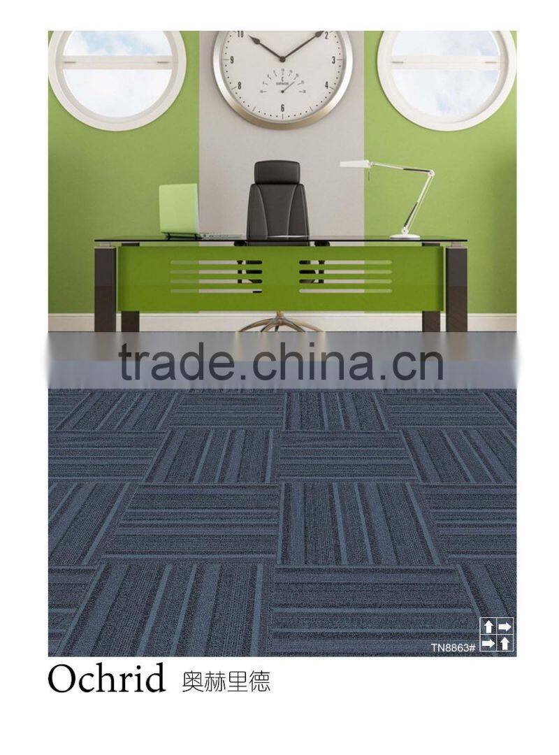 Removable 100%Nylon Washable Carpet Tiles50x50cm with PVC Backing Many Carpet Tiles Patterns