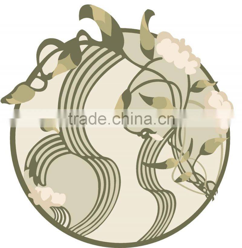 3D pattern round rug for home decoration