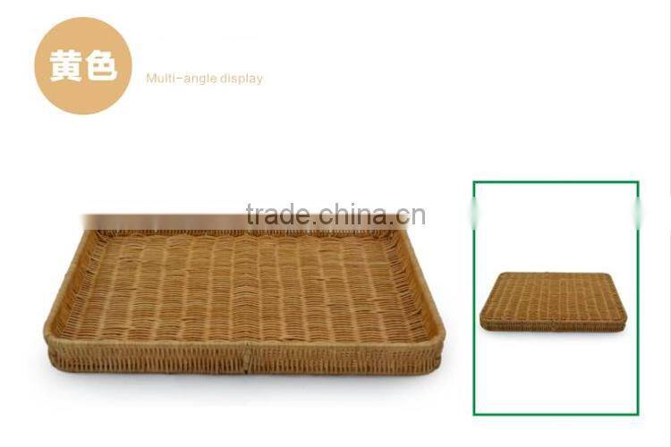 Handmade rattan woven bread basket