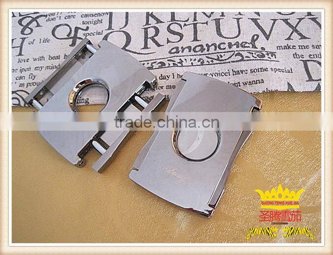 Double blade stainless steel cigar cutter
