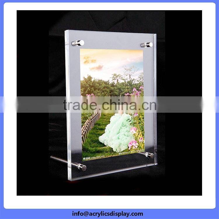 Cheap price custom High quality double sides acrylic poster frame