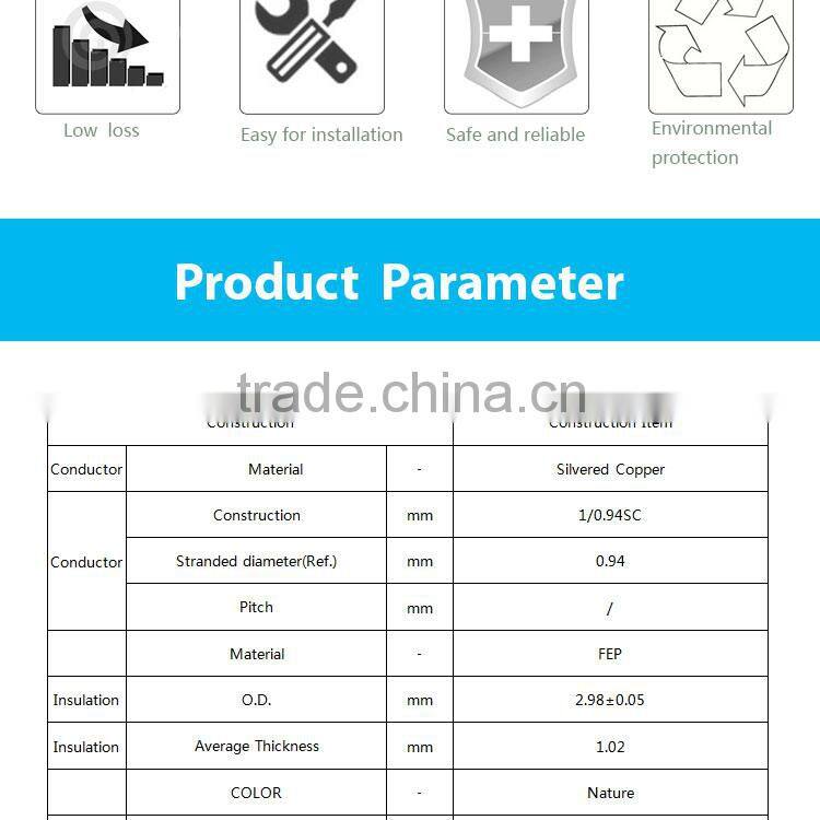 Copper High And Low Temperature resistant Telecom RF Feeder Cable
