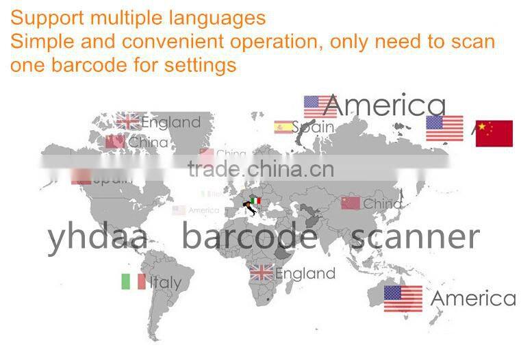 Stable performance 1D wired laser barcode scanner for cloths