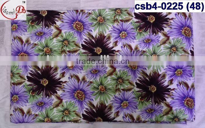 csb4-0225 (40-49)March Purchase 2016 Hot sale Africa print wax good quality flower pattern embroidered fashion wax fabric