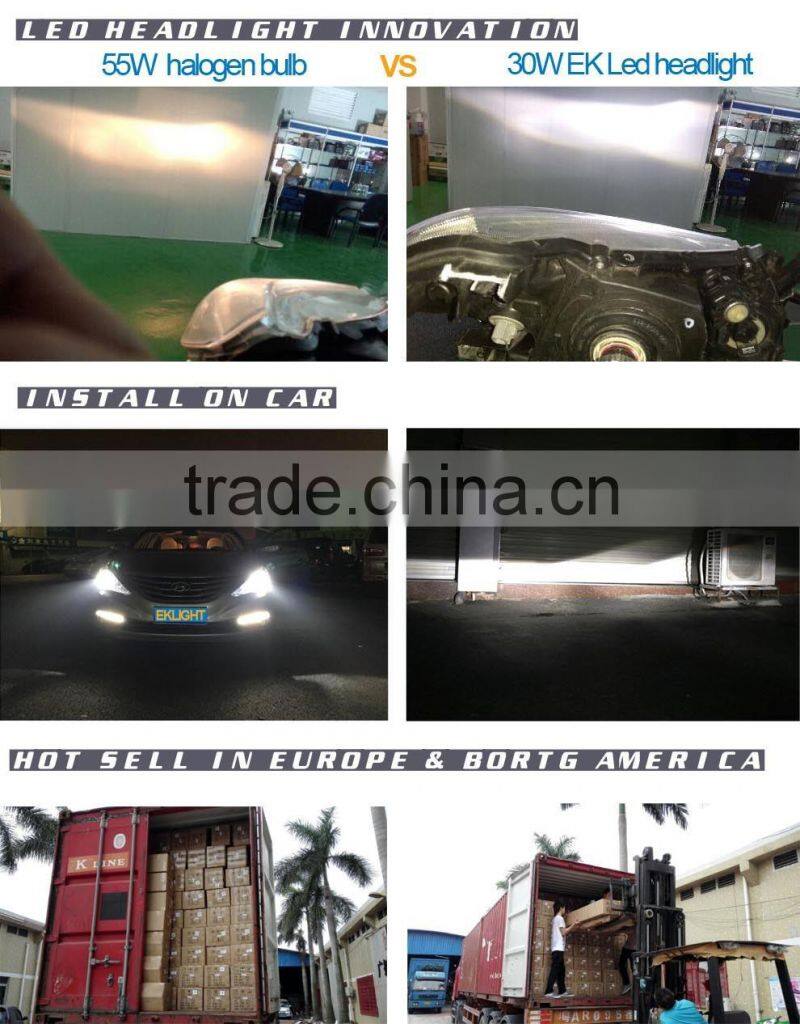 Smart System Copper Belt Canbus Conversion Car H1 H7 H11 9005 9007 H13 fanless LED Headlight Kit Bulb H4