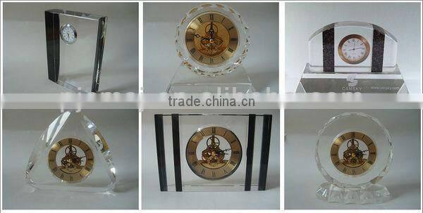 Personalized Design Unique Crystal Clock For Study Decoration